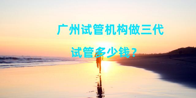 广州试管机构做三代试管多少钱？