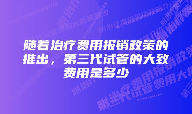 随着治疗费用报销政策的推出，第三代试管的大致费用是多少