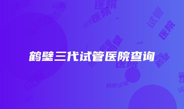 鹤壁三代试管医院查询