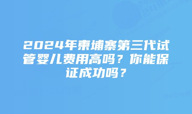 2024年柬埔寨第三代试管婴儿费用高吗？你能保证成功吗？