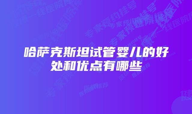 哈萨克斯坦试管婴儿的好处和优点有哪些