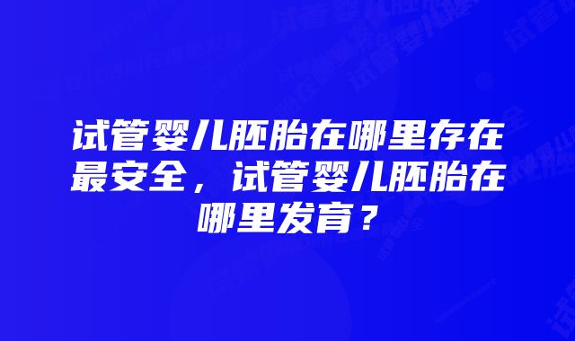 试管婴儿胚胎在哪里存在最安全，试管婴儿胚胎在哪里发育？