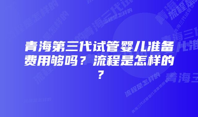 青海第三代试管婴儿准备费用够吗？流程是怎样的？