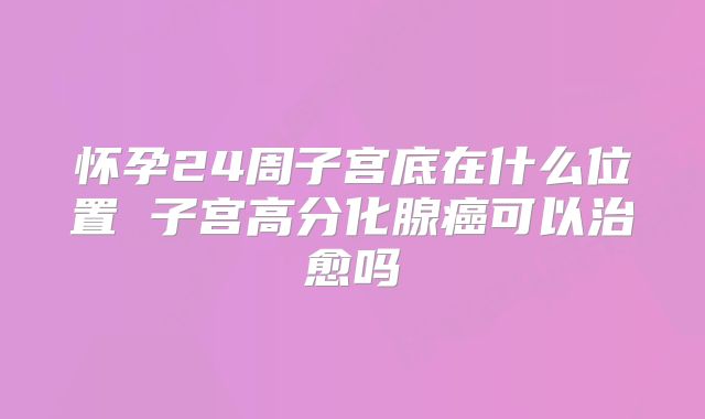 怀孕24周子宫底在什么位置 子宫高分化腺癌可以治愈吗